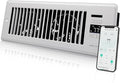 Super Quiet Register Booster Fan for 4" x 12" Register Holes, Smart Vent with Dual Intelligent Thermostat and WIFI App Control, Heating Cooling AC Vent Fan (White) by Howeall
