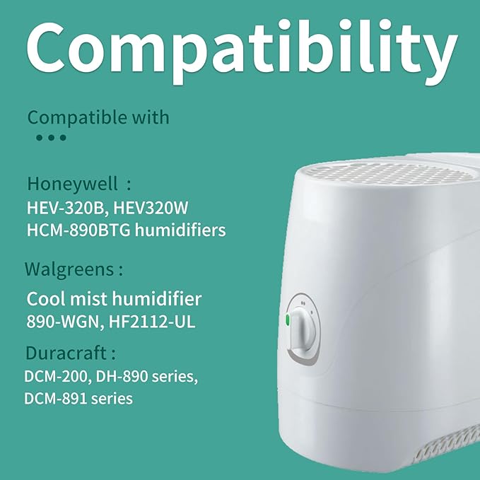 HC-888 Humidifier Filters for Walgreens Humidifier, LHoneywell HC 888 Series, HCM 890 Series, HEV-320 Series, Replace for Walgreens Humidifier Filters, Long Last, 4-Pack - Image 2