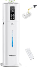 VAGKRI 12L Large Room Humidifier, 120H Long Lasting Cool Mist, 3 Mist Levels, Auto Humidity Adjustment, Top Fill Design with Essential Oil Tray for Bedroom, Home, Plants, Baby by VAGKRI