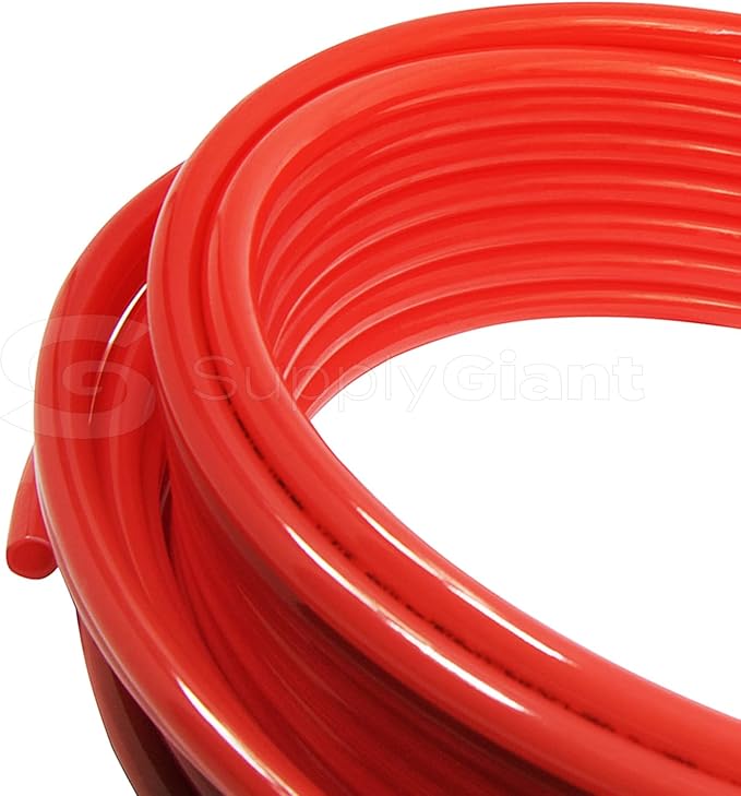 Supply Giant Oxygen Barrier PEX-B Pipe 1/2 Inch x 1200 Feet Coil, Red Tubing for Radiant and Hydronic Heating Systems, Non-Potable Water Pipe for Winter Season - Image 9