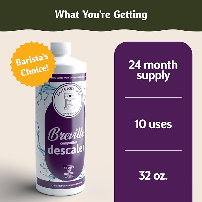 Breville Descaler (10 Uses) Specially Formulated to Descale and Clean Your Breville Espresso Machine Carbon Friendly Descaling Kit 2.5 Year Supply - Image 2