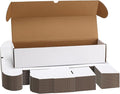 EXYGLO Trading Card Storage Box 25 Pack 700 Count 20pt, 14.2x3.8x2.9 Inch White Cardboard Card Boxes for TCG/MTG/Sport Cards, Fit 3.6x2.6 Sleeves Shipping or Storing, 17500 Max Capacity in Total by EXYGLO