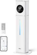 DREO HM735S 11L Smart Humidifier Large Room 700 ft², 100H Cool Mist Air Humidifiers for Bedroom, Top-Fill, Clean Tank Technology, 26dB, Auto Mode, Aroma Box, RGB, Remote & APP Control, Baby, Silver by DREO