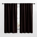 NICETOWN Blackout Curtain Panels for Living Room - (Toffee Brown Color) 34x63 Inch, 2 Panels Set, Thermal Insulated Room Darkening Blackout Drapes/Draperies with Rod Pocket & Back Tab for Window by NICETOWN