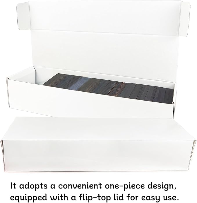 IOKUKI 10-Pack Trading-Card Storage Box, 10000 Count Corrugated Cardboard Storage Box with dividers & labels for TCG/Magic/Mtg storage and Collection, 14.4 INCH Horizontal - Image 6