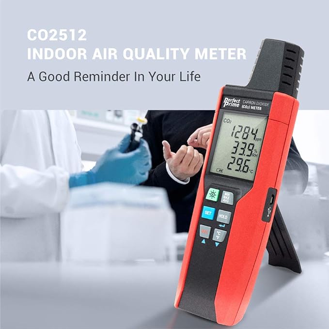 PerfectPrime CO2512, High Concentrate (30,000 ppm) Indoor Air Quality Meter USB CO2 CARBON DIOXIDE Air Temperature Humidity DataLogger - Image 6