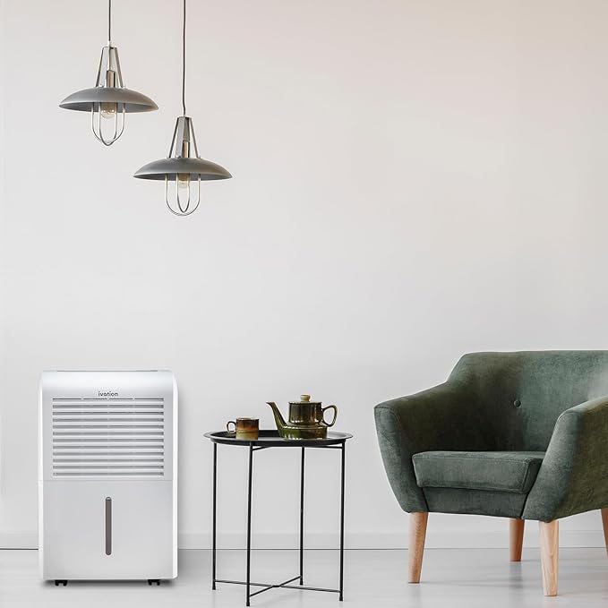Ivation 4,500 Sq Ft Dehumidifier with Pump, Large Capacity Compressor Includes Programmable Humidity, Hose Connector, Auto Shutoff and Restart and Washable Filter (4,500 Sq Ft W/Pump) - Image 9