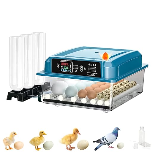 Incubators for Hatching Eggs,36 Egg Incubator,Automatic Egg Turning,Temperature & Humidity Control,Abnormality Monitoring,Egg Candle,Professional Incubator for Chicken,Duck,Geese,Quail by Unknown