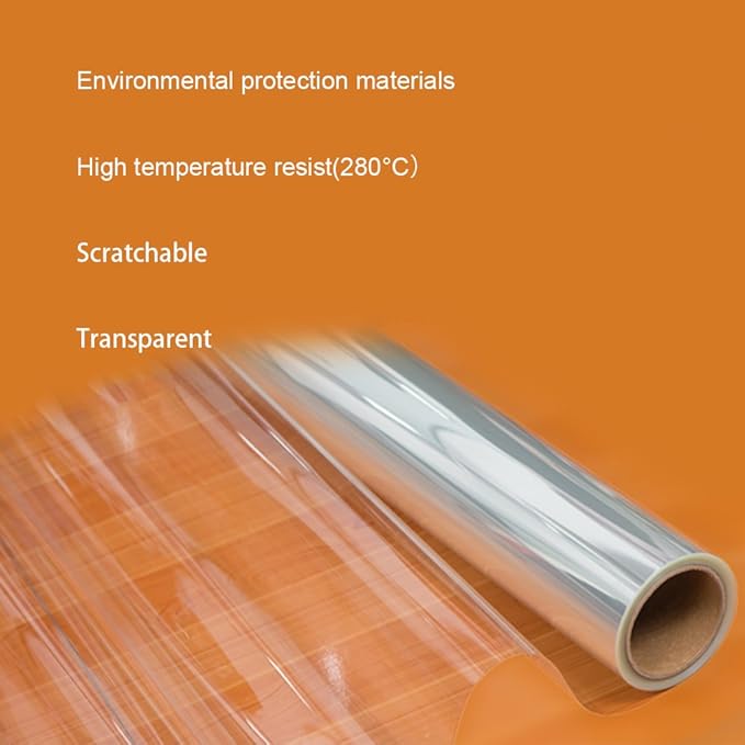 HOHOFILM Self Adhesive Clear Table Protective Film for Dining Room 27.5" x16ft Table Heat Resistance Waterproof Protection Cover for Kitchen Dining Table,Countertop,Wood Table - Image 2