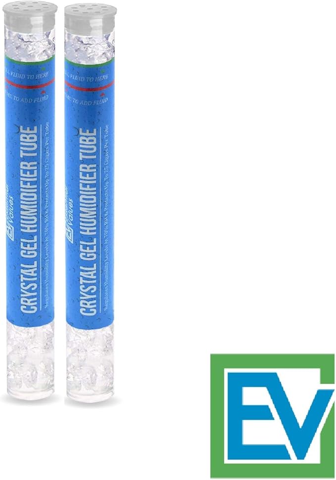 Essential Values 2 Pack Cigar Humidor Packets, Tubes - Humidifier Crystals, Beads - Keeps Humidity at 70% in Cigar Box with PG Infused Gel Protects up to 25 Cigars - Perfect for Travel - Image 5