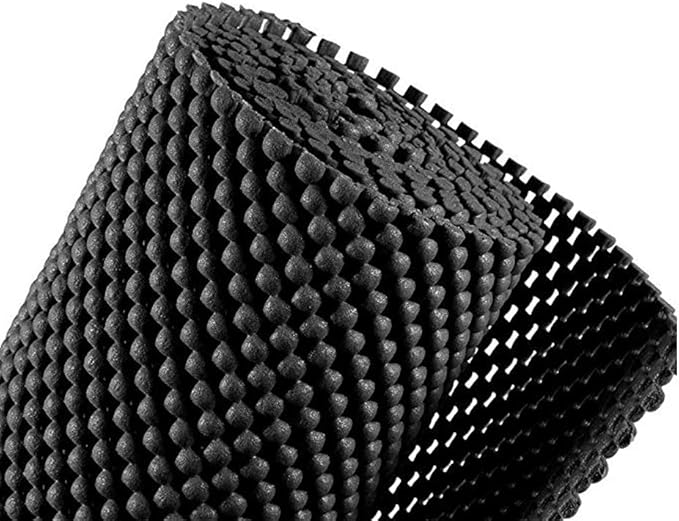 Shelf Liner Drawer Liner Non-Slip Mat Shelves Liners 12" X6.5’ Grid Pattern PVC Non-Adhesive Grip Liner Anti-Slip Mat for Kitchen Cabinets Wire Shelving Pantry Dresser Refrigerator (Black) - Image 5