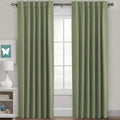 H.VERSAILTEX Blackout Curtains for Living Room Thermal Insulated Window Treatment Panels Room Darkening Blackout Drapes Back Tab/Rod Pocket Bedroom Draperies, 52 x 84 Inch, Sage, 2 Panels by HVERSAILTEX