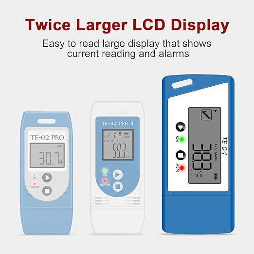 TE-04 ET (5 Pack) Cold Chain Temperature Logger for Pharmacy & Vaccine Transport - Pause & Resume Multi-Stop Tracker - External Steel Probe for Liquids & Ambient Air - Auto PDF/Excel Reports - Image 4