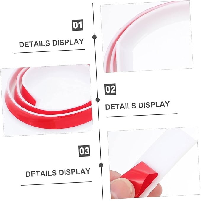 Housoutil 2pcs Self-adhesive Strip for Bathroom Kitchen Weather Stripping to Prevent Water Leakage Easy Installation for behind Sink Flooring Use - Image 8