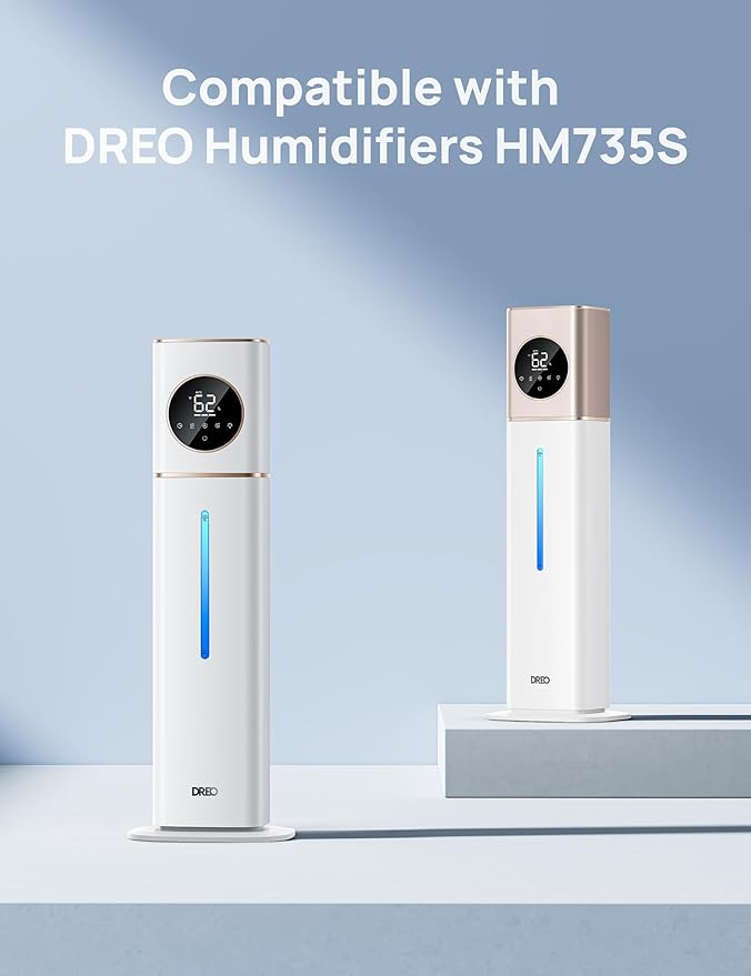 DREO Scale-Inhibitor Cartridge 3-Pack for Humidifiers HM735S, Prevent Mineral Build-up, Extend Humidifier Life, Safe Material - Image 5
