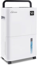 Britsou 50 Pints Dehumidifier for Basement with Drain Hose - Quiet Smart Operation with 3 Modes, 24HR Timer - Ideal for Home Bedroom, Bathroom, Small to Large Rooms by BritsouHomeDehumidifier