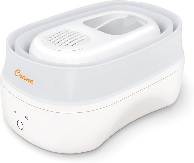 1 Gal. Warm Mist Collapsible Humidifier, White, Top Fill, for Medium Rooms Up to 500 sq. ft. - Image 2