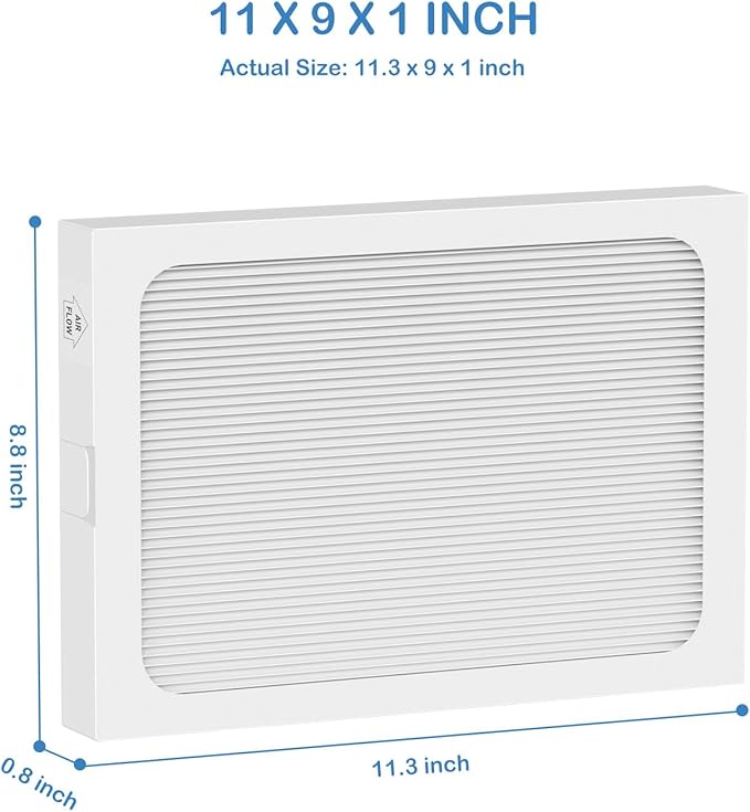 9 x 11 x 1 MERV 13 Replacement Dehumidifier Filter Compatible with Santa Fe Compact70, Ultra70, Element, Compact2, UA 65H dehumidifier Models, 2 Pack - Image 5