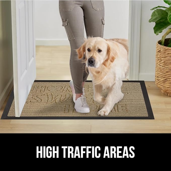 GORILLA GRIP 100% Waterproof All-Season WeatherMax Doormat, 47x35, US Designed Natural Rubber, Stain and Fade Resistant, Low Profile Indoor Outdoor Door Mats, Easy Clean Patio Mat, Home Sweet Home - Image 6