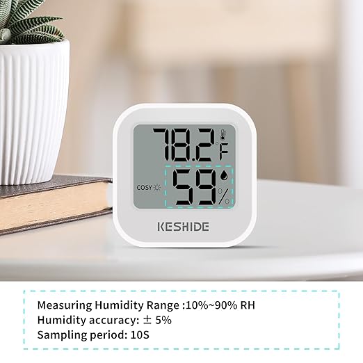 Digital Hygrometer Thermometer for Room Temperature Humidity Meter Indoor Thermometer Accuracy Calibration LCD Temperature Sensor, Bedroom, Baby Room, Office, Greenhouse, Cellar - Image 4