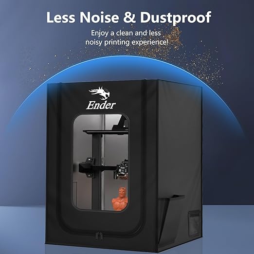 Creality Official 3D Printer Enclosure with Fan Interface, 550 * 650 * 750mm Fireproof Dustproof Constant Temperature Protective Cover for Creality Hi/Ender 3 V3/3 V3 SE/3 V3 KE/Ender 3 S1/3 S1 Pro - Image 7