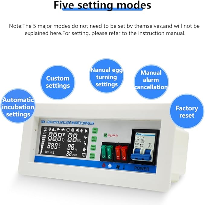 XM-18SW New Version Intelligent Incubator Controller WiFi Remote Intelligent Temperature and Humidity App System Egg Incubator - Image 4