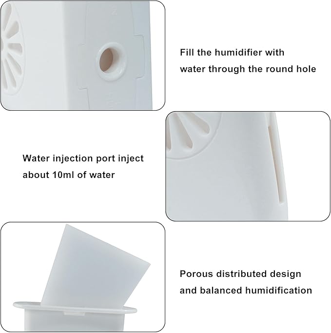 Acoustic Guitar Soundhole Humidifier with Sponge, 4pcs Silent Running Guitar Maintenance Tool, White Sound Holes Humidifier for Moisture Reservoir Prevent Cracking - Image 3