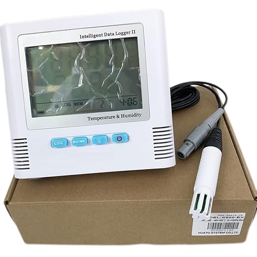 Temperature Humidity Data Logger Recorder Temperature & Humidity Monitor Multi-Channel Temperature Meter with Humidity Accuracy ±0.5℃ Resolution 0.1°C / 0.1% RH 65000 Record Capacity - Image 2