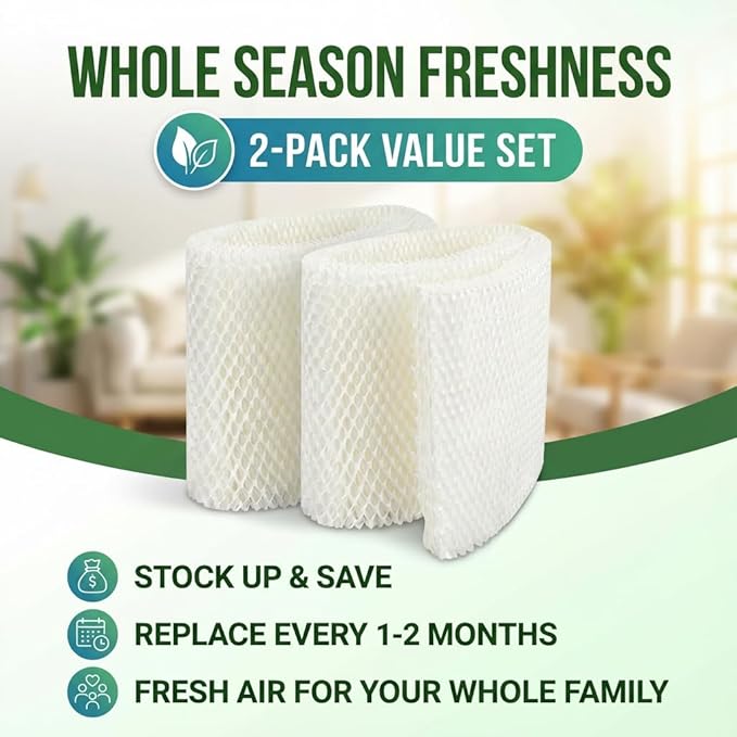 MAF2 Humidifier Wick Filter, MAF2 Super Wick Replacement Compatible with AIRCARE Essick Air Moist Air MA0800 MA0600 MA0601 and Kenmore 15408 17006 29706 29988 Humidifiers(2 Pack) - Image 5