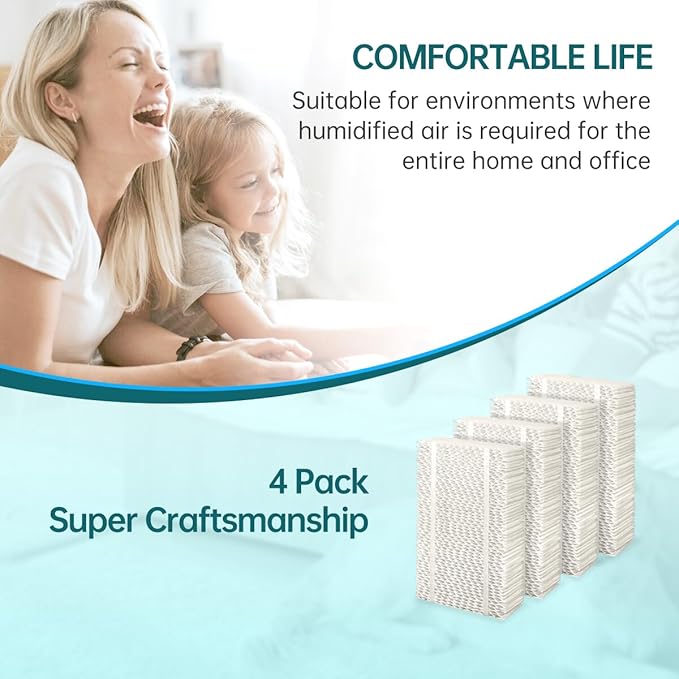 HDC411 Replacement Wicking Humidifier Filter Compatible with AIRCARE Humidifier HDC3120DCN TE3140DSLV-EC HD1205 HD1211 HD2412 4 Packs - Image 6