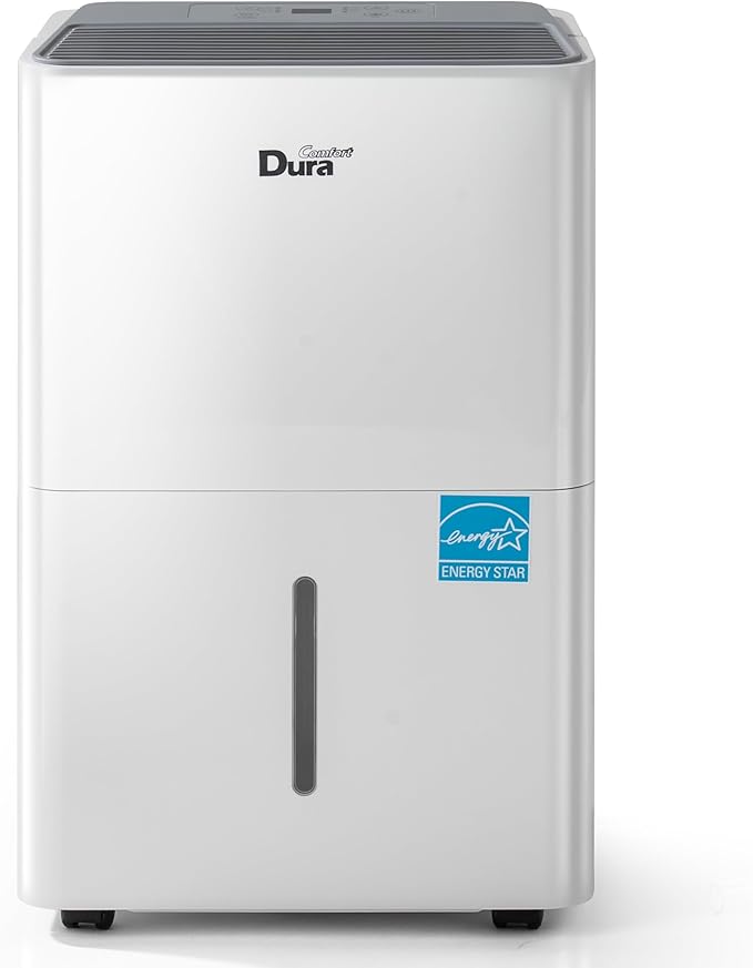 DuraComfort Dehumidifier for Basement up to 2,500 Sq Ft, 2025 Energy Star, Max to 35 Pints/Day Quiet Dehumidifier with Drain Hose, Smart Humidistat & Timer for Home, Bedroom & Bathroom - Image 2