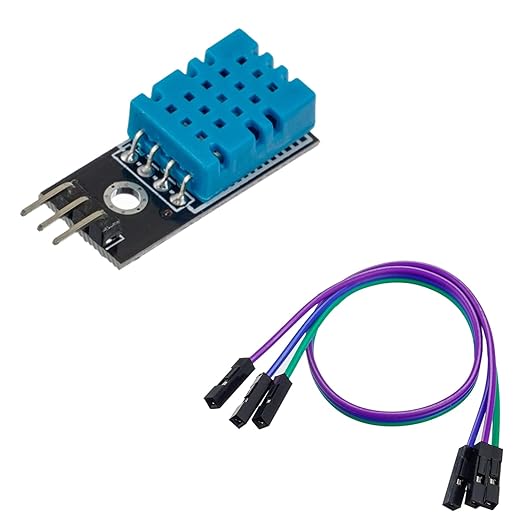BOJACK DHT11 Temperature Humidity Sensor Module Digital Temperature Humidity Sensor 3.3V-5V with Wires for Arduino Raspberry Pi 2 3 (Pack of 2) - Image 2