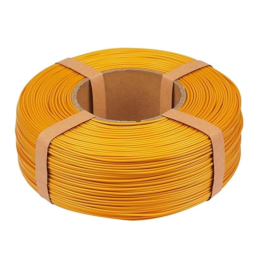 Inland V2 PLA PRO (PLA+) 3D Printer Filament Refill, 1.75mm Spooless Filament, Dimensional Accuracy +/- 0.03mm, 1KG (2.2lbs) Gold Refill for Inland Reusable Spools, Bambu Lab Compatible - Image 3