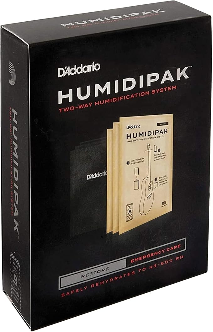 D'Addario Guitar Humidifier Kit - Humidipak Restore Kit - Automatic Guitar Humidification Conditioning System - Safely Rehydrate Guitar and Case by DAddario
