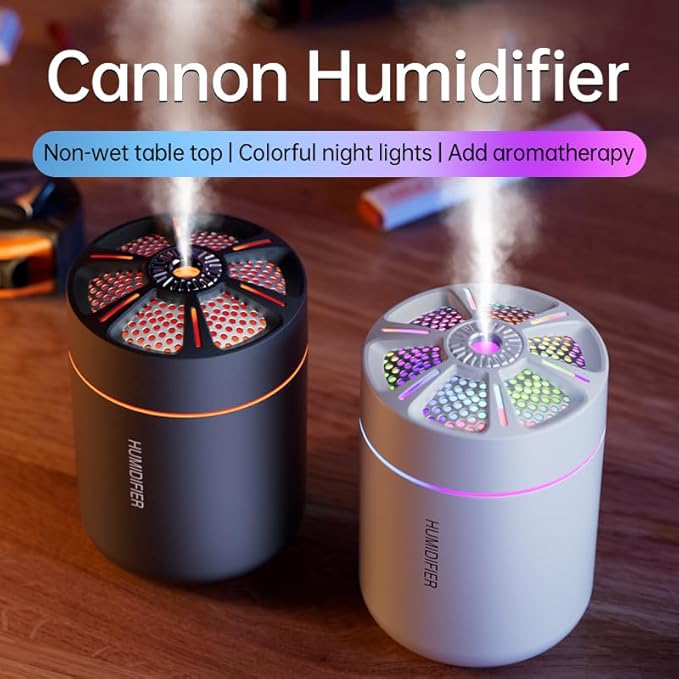 180ml Portable Small Humidifier with Colorful LED Night Light, USB Personal Desktop Humidifier for Car Home Office Travel, Auto Shut-Off, 2 Mist Modes, Super Quiet - Image 2