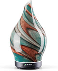 Porseme 150ml Essential Oil Diffuser Glass Color Changing Aroma Air Diffusers Aromatherapy Ultrasonic Cool Mist Humidifier 4 Running Hours Waterless Auto-Off for Sleeping Yoga Office Spa (Teal Green) by Porseme