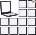 Framendino, 20 Pack Black 3D Floating Frame Display Case Challenge Coin 4.3x4.3x0.8 Holder Stands Jewelry Storage Box for AA Medallion Shells Gems by Unknown