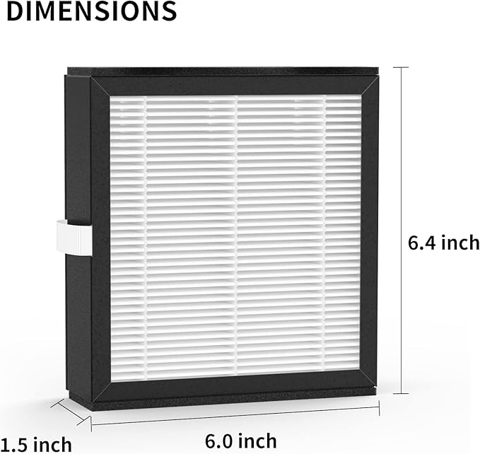 5 Packs Q10 Replacement Filters Compatible with Afloia Q10 Air Cleaner Purifier and Dehumidifier 2-in-1 - Image 4