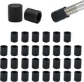 1/4" (6.7mm) Silicone Chair Leg Floor Protectors, Rubber Chair Leg Caps, Non-Slip Furniture Pads Round Chair Feet Covers End Caps for Hardwood Floors, Patio & Table Foots, Black (30PCS) by EASYEAH