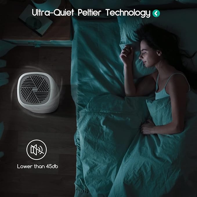 Afloia Air Purifier and Dehumidifier in 1, Air Purifier with Efficient Filter, Small Dehumidifier Combined with Air Cleaner, Remove Pet Odors Dust Smoke for Home, Bedroom, Bathroom - Image 4