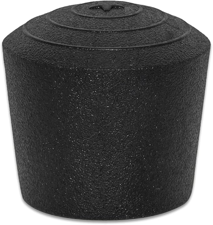 Flyshop 1-3/16", 30 mm, Patio Round Chair Leg Caps, Furniture Table Feet Covers Floor Protectors, Non-Marking Frosted Synthetic Rubber Legs Tips, 8 Pack, Black - Image 3