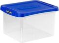 Bankers Box Heavy Duty Plastic File Box with Hanging Rails, Letter/Legal, 1 Pack (0086205) by BankersBox