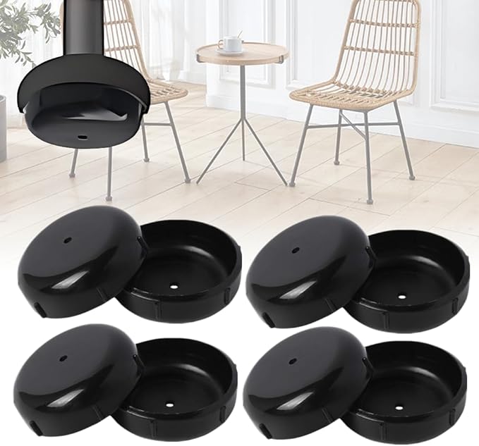 Wrought Iron Chair Glide Protector - Patio Outdoor Furniture Table Feet Leg Cap 1-1/2" Diameter Replace Accessories (8pcs) by FCOUIID
