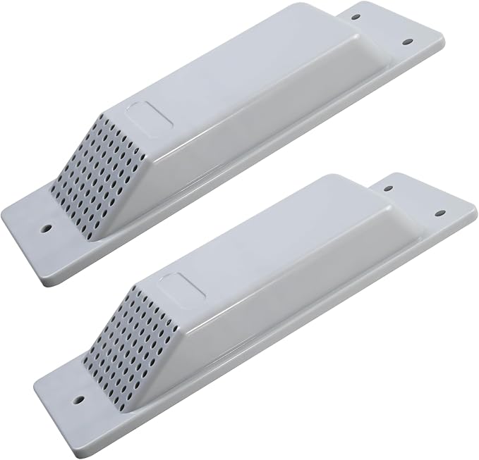 Shipping Container Air Vent, Cross Flow Ventilation,Reduce Heat and Humidity for Cargo Shipping Containers - Light Grey (2 Pack) by Vanshly
