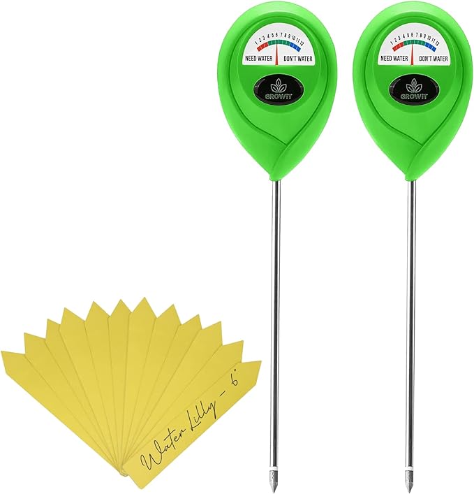 GROWIT Soil Moisture Meter for Plants - Plant Moisture Meter for House Plants | Hydrometer for Plants | Plant Moisture Meter Houseplants | Water Tester for Plants | Farming Plants (Pack of 2) by Craft911byLIME
