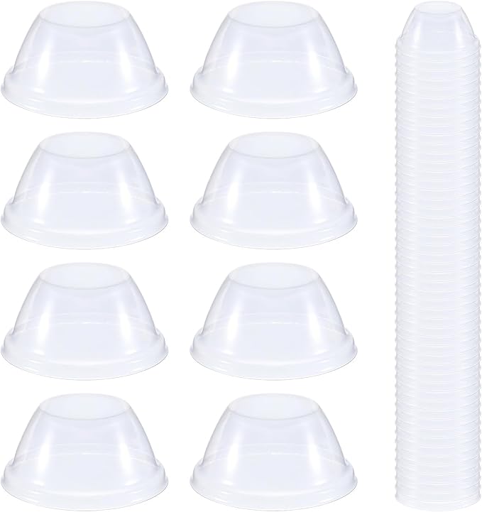 50 Pcs Humidity Domes for Plants Outer Diameter 4.7 cm/1.85 inch Replacement Grow Dome Hydroponic Cups Seed Starting for Growing Basket, Greenhouse, Hydroponic Growing System Flower Transparent by Unknown