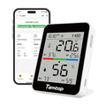 Temtop Humidity Meter T1, Indoor Thermometer for Room Temperature, Bluetooth Hygrometer with Notification Alerts, Data Export, Digital Gauge for Home, Office, Greenhouse, Garage, Baby Nursery, Gift by Temtop
