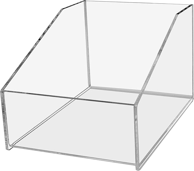 Marketing Holders Acrylic Photo Browsing Flip Bin Holds 5.75" Wide x 7.5" Deep CDs Prints Countertop Caddy for Stickers Postcards Greeting Cards and Art in Museums Retail Record Stores and Homes by MarketingHolders