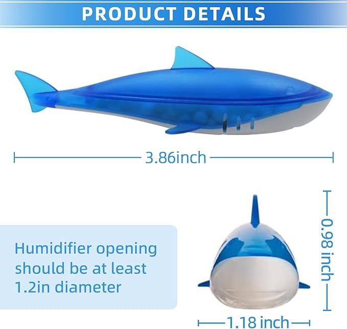 Humidifier Cleaner Fish 6 Pack,Humidifiers Fish Tanks Cleaner,Warm&Cool Most Humidifiers and Fish Tank,Purifier Water (Blue) - Image 4