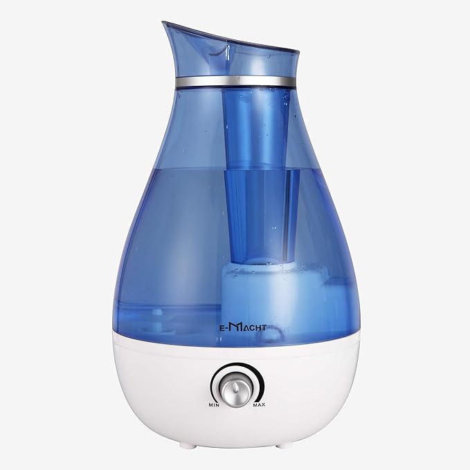 TRY & DO Plant Humidifier Indoor 2.5L Cool Moisture Humidifiers for Bedroom Air Humidifier with Night Light Up to 12 Hours Auto Shut Off (2.5L, Blue) by TRYDO